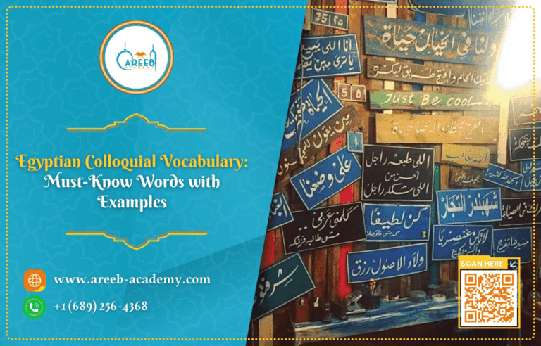 Egyptian Colloquial Vocabulary Must Known Words with Examples