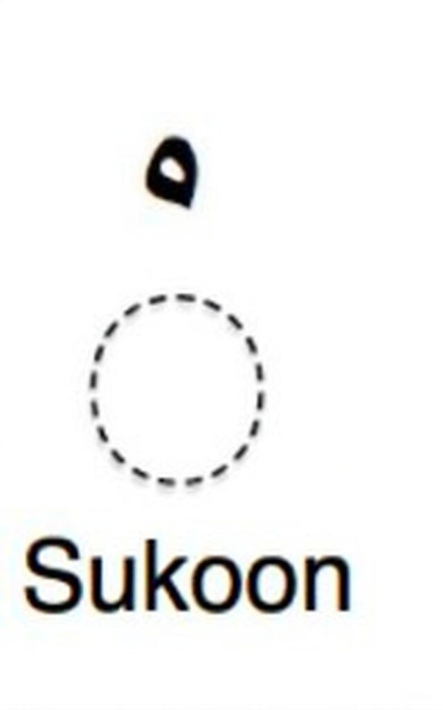 Types of Arabic Harakat for Beginners (Sukoon)