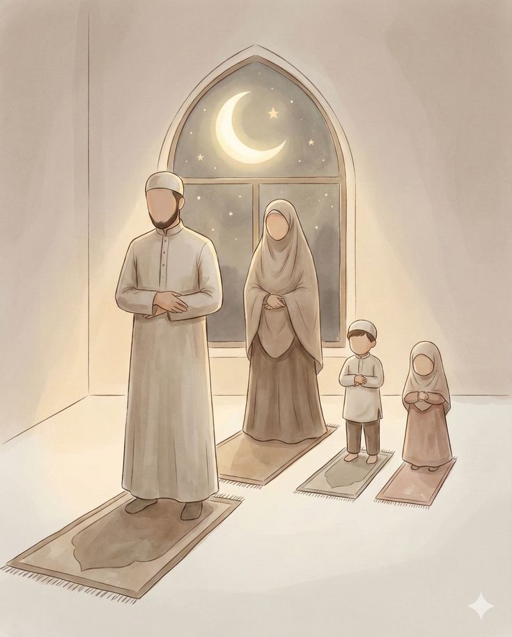 Taraweeh Prayer at Home as a Family