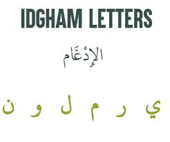 Idgham Letters in Tajweed Rule