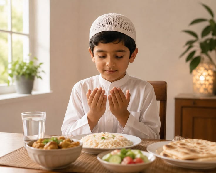 Daily Duas for Kids Before Eating